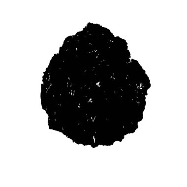 Beyaz arka planda soyut siyah nokta. vektör illüstrasyonu