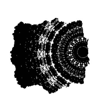 Beyaz arka planda soyut siyah nokta. vektör illüstrasyonu