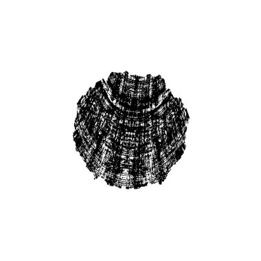 Beyaz arka planda soyut siyah nokta. vektör illüstrasyonu