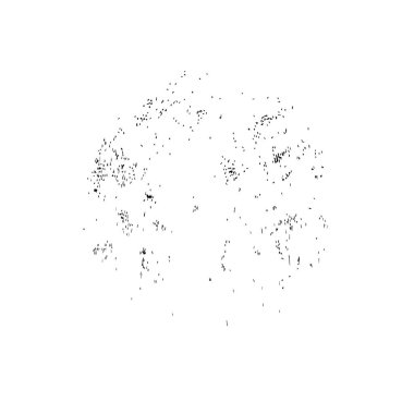 Beyaz arka planda soyut siyah nokta. vektör illüstrasyonu