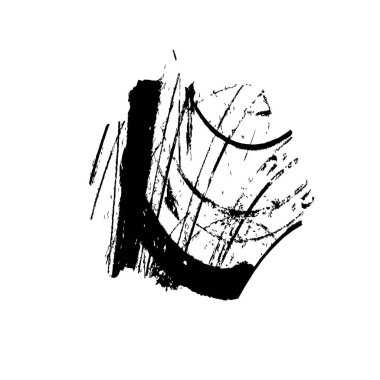 Beyaz arka planda soyut siyah nokta. vektör illüstrasyonu