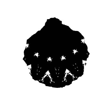 Beyaz arka planda soyut siyah nokta. vektör illüstrasyonu