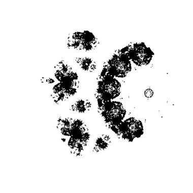 Beyaz arka planda soyut siyah nokta. vektör illüstrasyonu