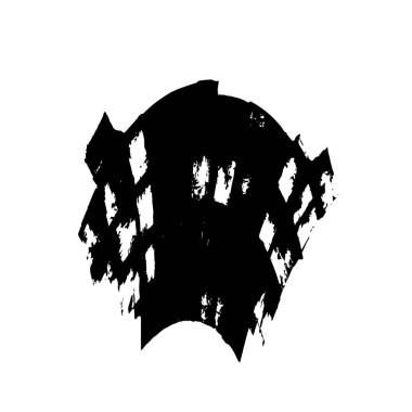 Beyaz arka planda soyut siyah nokta. vektör illüstrasyonu