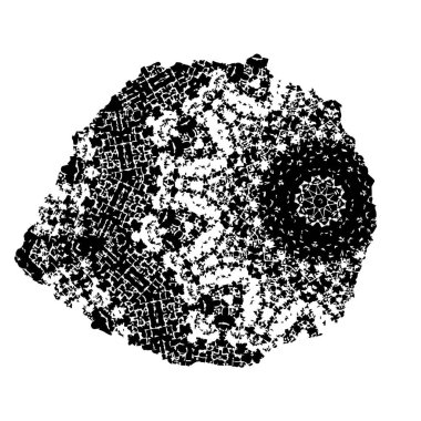 Beyaz arka planda soyut siyah nokta. vektör illüstrasyonu