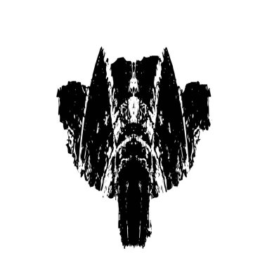 Beyaz arka planda soyut siyah nokta. vektör illüstrasyonu