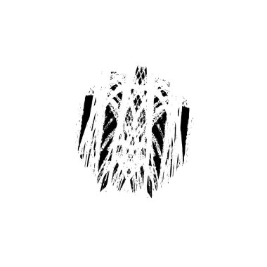 Beyaz arka planda soyut siyah nokta. vektör illüstrasyonu