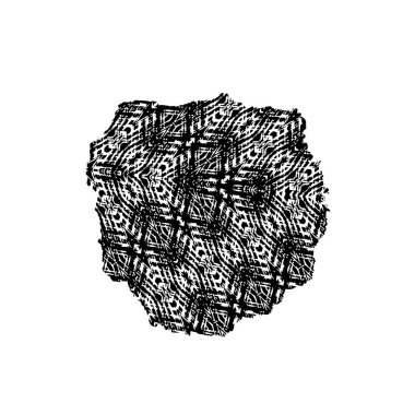 Beyaz arka planda soyut siyah nokta. vektör illüstrasyonu