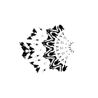 Beyaz arka planda soyut siyah nokta. vektör illüstrasyonu