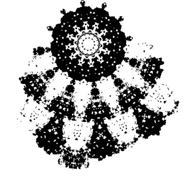 Beyaz arka planda soyut siyah nokta. vektör illüstrasyonu