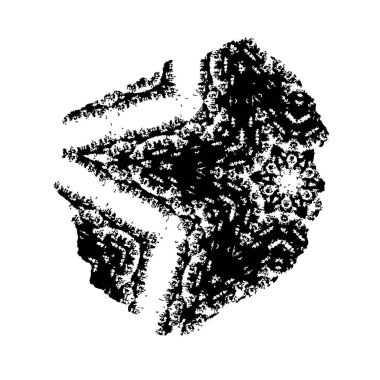 Beyaz arka planda soyut siyah nokta. vektör illüstrasyonu