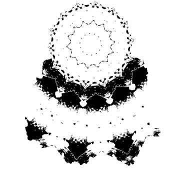Beyaz arka planda soyut siyah nokta. vektör illüstrasyonu