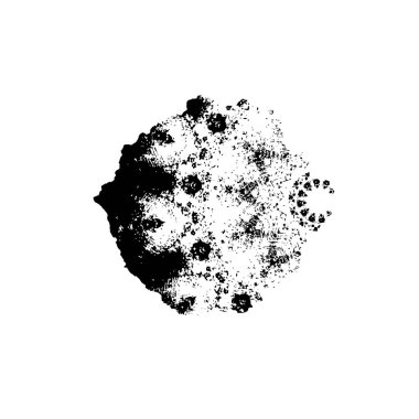 Beyaz arka planda soyut siyah nokta. vektör illüstrasyonu