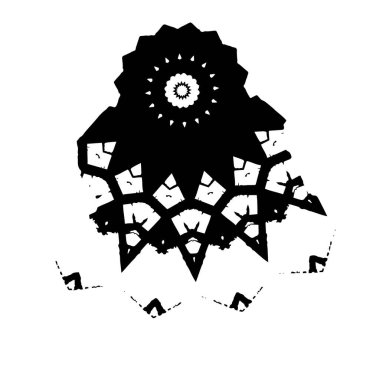 Beyaz arka planda soyut siyah nokta. vektör illüstrasyonu