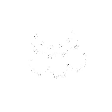 Beyaz arka planda soyut siyah nokta. vektör illüstrasyonu