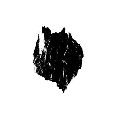 Beyaz arka planda siyah mürekkep lekesi. vektör illüstrasyonu.