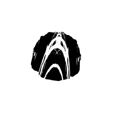 Beyaz arka planda soyut siyah nokta. vektör illüstrasyonu