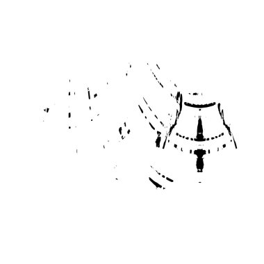 Beyaz arka planda soyut siyah nokta. vektör illüstrasyonu