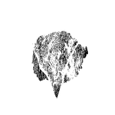 Beyaz arka planda soyut siyah nokta. vektör illüstrasyonu