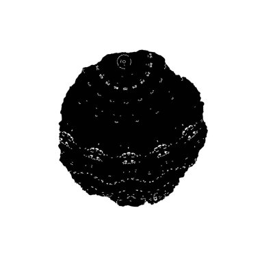 Beyaz arka planda soyut siyah nokta. vektör illüstrasyonu