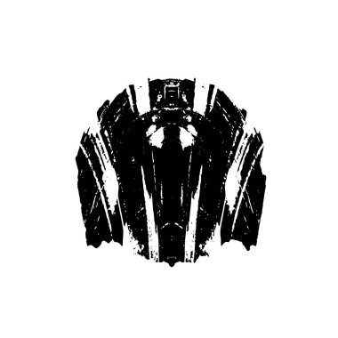 Beyaz arka planda soyut siyah nokta. vektör illüstrasyonu