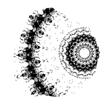 Beyaz arka planda soyut siyah nokta. vektör illüstrasyonu