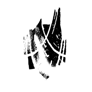 Beyaz arka planda soyut siyah nokta. vektör illüstrasyonu