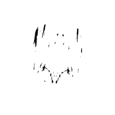 Beyaz arka planda soyut siyah nokta. vektör illüstrasyonu