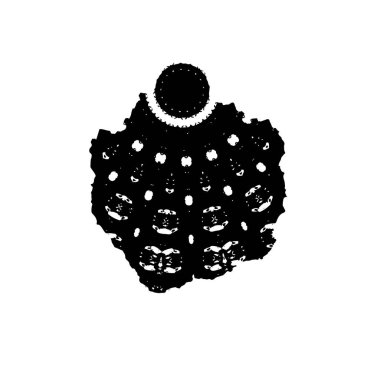 Beyaz arka planda soyut siyah nokta. vektör illüstrasyonu