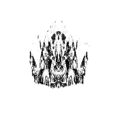 Beyaz arka planda soyut grunge siyah nokta. vektör illüstrasyonu