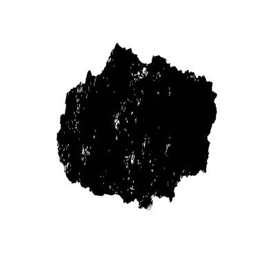 Beyaz arkaplanda siyah grunge mürekkep fırçası darbeleri. 