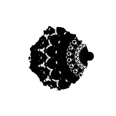 Beyaz arka planda soyut grunge siyah nokta. vektör illüstrasyonu