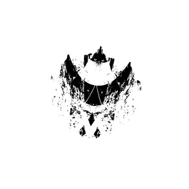 Beyaz arka planda soyut grunge siyah nokta. vektör illüstrasyonu