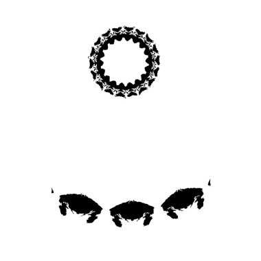 Beyaz arka planda soyut grunge siyah nokta. vektör illüstrasyonu