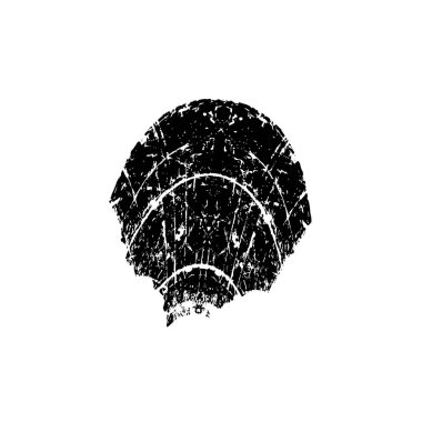 Beyaz arka planda soyut grunge siyah nokta. vektör illüstrasyonu