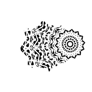 Beyaz arka planda soyut grunge siyah nokta. vektör illüstrasyonu