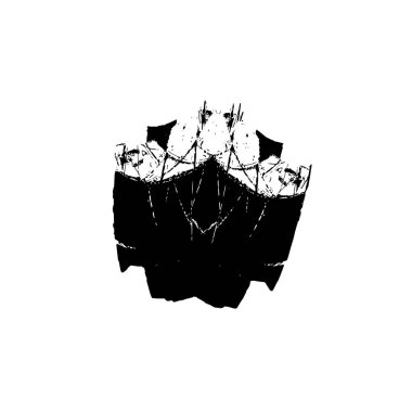 Beyaz arka planda soyut grunge siyah nokta. vektör illüstrasyonu