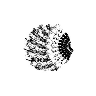 Beyaz arka planda soyut grunge siyah nokta. vektör illüstrasyonu