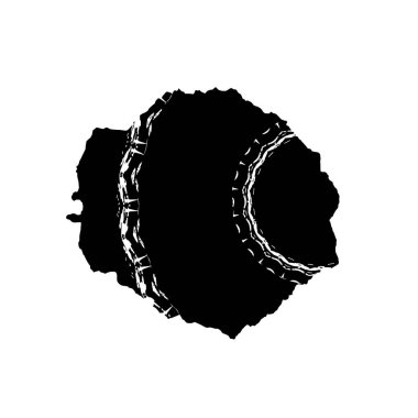 Beyaz arka planda soyut grunge siyah nokta. vektör illüstrasyonu