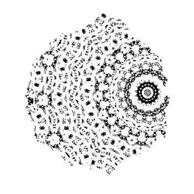 Beyaz arka planda soyut grunge siyah nokta. vektör illüstrasyonu