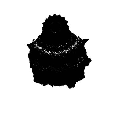 Beyaz arka planda soyut grunge siyah nokta. vektör illüstrasyonu