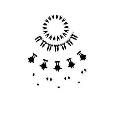 Beyaz arka planda soyut grunge siyah nokta. vektör illüstrasyonu