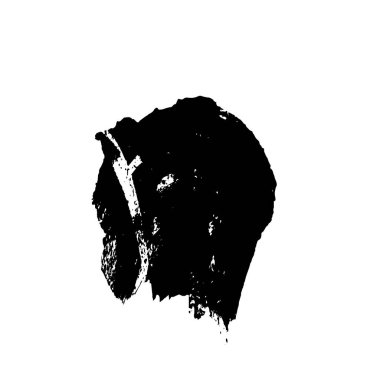 Beyaz arka planda soyut grunge siyah nokta. vektör illüstrasyonu