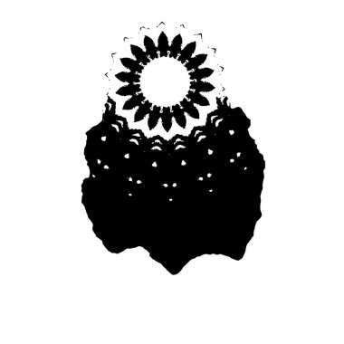 creative black brush stroke on white background 