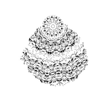 Zen Sanatı Zen stilinin vektör el çizimi. Zen. Zen sanatı zen, meditasyon. Poster, afiş, poster tasarımı için şablon