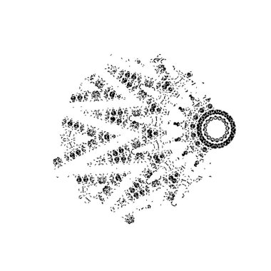 Vektör çizimi. Sunum ve tasarım için soyut arkaplan