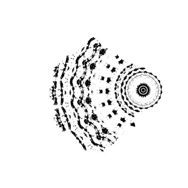 soyut çiçeklerin vektör el çizimi