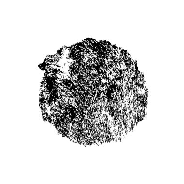 Beyaz arkaplana siyah mürekkep şeklinde çizilmiş vektör el. Tasarımınız için soyut grunge fırça dokusu