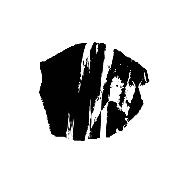 Web Egyszerű Illusztrációja Grunge Tinta Splash Stroke Fekete Fehér — Stock Vector