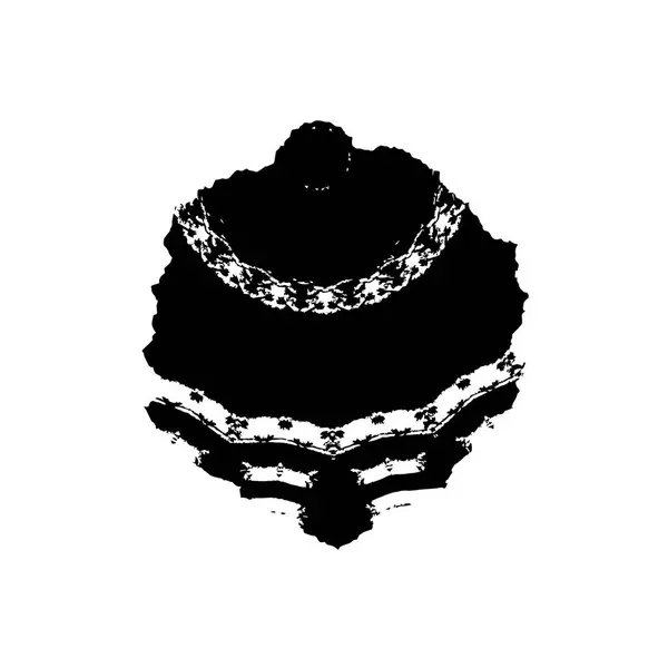 Web Jednoduchá Ilustrace Grunge Inkoust Splash Stroke Černá Bílá — Stockový vektor